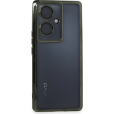 Gees Global Vivo V29 Lite Kılıf Razer Lensli Silikon - Yeşil