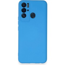 Gees Global Tecno Pova Neo Kılıf Nano Içi Kadife Silikon - Mavi