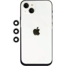 Gees Global Apple Iphone 14 Shine Kamera Lens - Gümüş