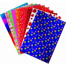 Lino 3814-P Simli Elisi Kagidi 23X33CM 7 Renk 10LU Paket