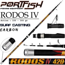 Portfish Rodos 4 Surf 420 cm Olta Kamışı 100-300 gr