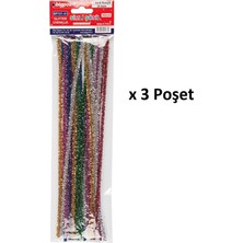 Bigpoint Simli Şönil 30 cm 7 Renk / 25'li Poşet x 3 Poşet