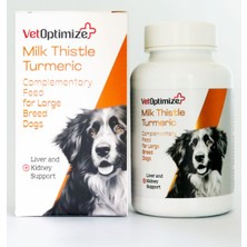Vetoptimize Milk Thistle Turmeric Köpek Karaciğer Destek Takviyesi 45 Tablet (Deve Dikeni & Zerdeçal)