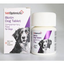 Vetoptimize Biotin Köpek Tüy & Deri Sağlığı Takviyesi 75 Tablet (Biyotin, Çinko & B-Kompleks)