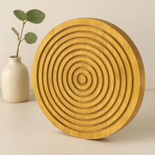 Royaleks Ahşap Bambu Sunum Tepsisi 28 cm - Çift Taraflı