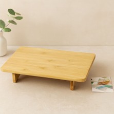 Royaleks Bambu Ahşap Dikdörtgen Sunum Panosu 32.5X21.5 cm Ayaklı 5 cm