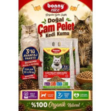 Bonny Nice Doğal Çam Peleti Kedi Kumu 2 kg 4 lt x 3 Paket