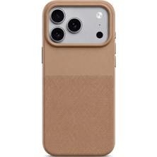 Iphone 17 Pro Max Uyumlu Deri Görünüm Silikon Premium Arka Kapak