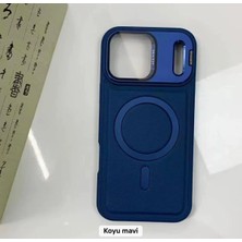 Iphone 17 Pro Max Uyumlu Deri Magsafe Özellikli Şık Premium Kılıf Arka Kapak