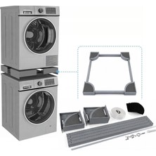 Srfn Ticaret Çamaşır ve Kurutma Makinesi Birleştirme Aparatı (Arçelik - Beko Inox/gri Model Uyumlu)
