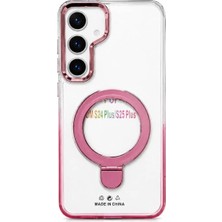 Samsung Galaxy S24 Plus Uyumlu Renkli Yüzük Stantlı Mika Kılıf
