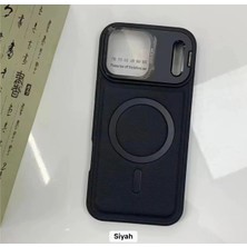 Iphone 17 Pro Max Uyumlu Deri Magsafe Özellikli Şık Premium Kılıf Arka Kapak