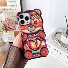 Iphone 15 Pro Max Sevimli Panda Şeklinde Kılıf Kapak Panda Şeklinde Kapak Lüx Şık Sevimli Kılıf