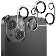 Iphone 13 Mini Tam Kapatan Kaliteli Kamera Koruyucu 9h Ultra Hd Kamera Lens ve Yüzey Koruma