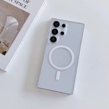 Samsung Galaxy S26 Ultra Uyumlu Mika Magsafe Özellikli Şeffaf Sararmaz Lüx Sert Kılıf Arka Kapak