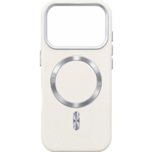 Iphone 17 Pro Uyumlu Deri Magsafe Premium Kılıf