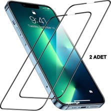 [2 Adet] Iphone 13 Pro Max Uyumlu Ekran Koruyucu Hd Tam Kaplayan 5d Full Koruma Temperli Cam