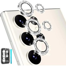 Samsung Galaxy S25 Ultra Taşlı Uyumlu Kamera Lens Koruyucu Kamerayı Korur Kamera Koruma Lens