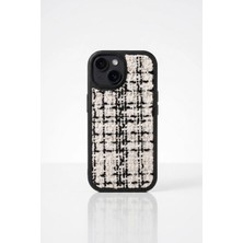 Iphone 15 Uyumlu Parıltılı Kumaş Kılıf Arka Kapak