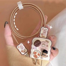 iPhone 18W/20W Uyumlu Şarj Kılıfı, Şarj Kablosu Örme Aparatı, Toparlayıcı, Kablo Koruyucu Aparatı