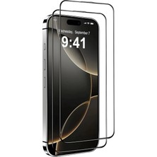 Iphone 16 Pro Max 2 Adet Premium Kalite Ekran Koruyucu Cam Kırılmaz Ekran Koruyucu