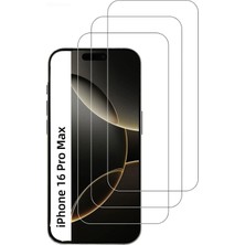 3'lü Paket Iphone 16 Pro Max Uyumlu Temperli Hd Cam Ekran Koruyucu Kırılmaz Cam (3'lü Paket)