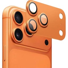 17 Pro Tam Kapatan Renkli Çerçeveli Kamera Koruyucu Lens Full Koruma