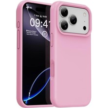 Iphone 17 Pro Max Uyumlu Silikon Kılıf Leke Tutmaz Içi Süet Silinebilir Kapak