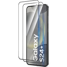 Samsung Galaxy S24 Plus Ekran Koruyucu Cam Full Kaplama Düz Tempered Glass Screen Zırh