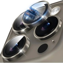 iPhone 15 Pro Max Uyumlu Kamera Lens Koruyucu, Çiziğe ve Darbeye Dayanıklı Koruyucu Kılıf
