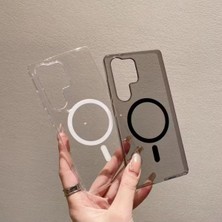 Samsung Galaxy S26 Ultra Uyumlu Mika Magsafe Özellikli Şeffaf Sararmaz Lüx Sert Kılıf Arka Kapak