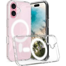 Iphone 16 Plus  Uyumlu Magsafe Özellikli Sararmaz Sert Kılıf Kapak 16 Plus  Kapak Kılıf Lüx