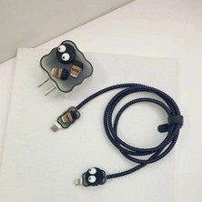 iPhone 18W/20W Uyumlu Şarj Kılıfı, Şarj Kablosu Örme Aparatı, Toparlayıcı, Kablo Koruyucu Aparatı