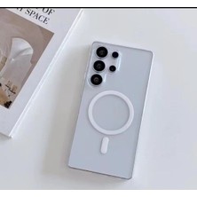 Samsung Galaxy S24 Ultra Sert Sararmaz Mika Magsafe Kılıf Arka Kapak
