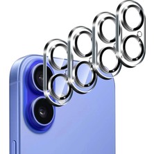 Iphone 16 Kaliteli  Kamera Koruyucu 9 Kat Sertleştirilmiş Cam Kamera Lens ve Yüzey Koruma