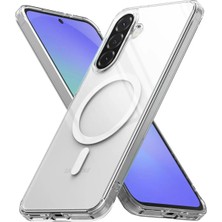 Noppax Samsung Galaxy A36 Uyumlu Mika Magsafe Özellikli Şeffaf Sararmaz Lüx Sert Kılıf Arka Kapak