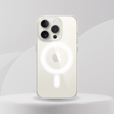 Noppax Iphone 16 Pro Uyumlu Magsafe Özellikli Sararmaz Sert Kılıf Kapak 16 Pro Kapak