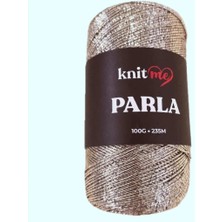 Knitme Parla Platin Simli Çanta ve Aksesuar Örgü Ipliği