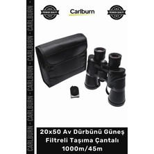 Carlburn #dürbün Profesyonel Zoom 20X50 Dürbün Av Dürbünü Güneş Filtreli Taşıma Çantalı 1000M/45M