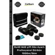 Carlburn #dürbün Hassas Netleme Su Geçirmez Bak4 8X40 Wd2 Çift Göz Ayarlı Profesyonel Dürbün 1000M/56M