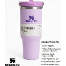 Özdemir Stanley Quencher H2.0 Flowstate Paslanmaz Çelik Termos Bardak 0.89 L - Leo / Lila