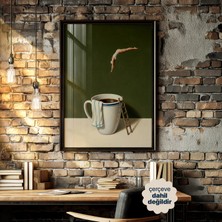 Persona Istanbul Artificial Collection "sabah Dalışı" - Kahve Temalı Sürreal Poster (Çerçevesiz)