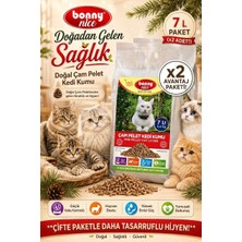 Bonny Nice Doğal Çam Peleti Kedi Kumu 3.6 kg 7 lt x 2 Paket