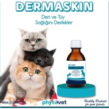 Phytovet Dermaskin 50 ml Liquid Kedi ve Köpek Tüy & Deri Sağlığı Sıvı Takviyesi (Omega 3-6, Biyotin & Çinko)