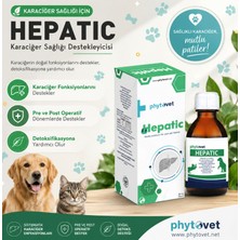 Phytovet Hepatic Liquid 50 ml Kedi ve Köpek Karaciğer Destek Sıvı Takviyesi (Silimarin, Enginar & Detoks Solüsyonu)