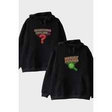 Lofux Searching Offline Siyah Hoodie