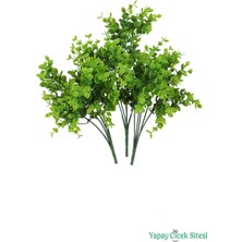 Yapay Çiçek Sitesi Mini Yapraklı Yapay Okaliptüs Demeti 30 cm 3 Adet Yeşil