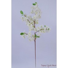 Yapay Çiçek Sitesi Yapay Sakura Bahar Dalı 90 cm Beyaz