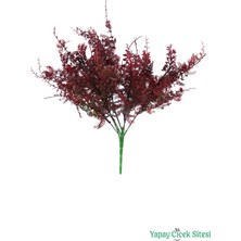 Yapay Çiçek Sitesi Yapay Mercan Otu Demeti Bordo 32 cm
