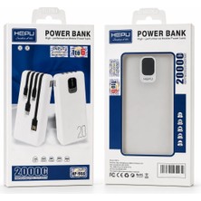 Nexa Studio Hepu HP-966 20.000 Mah 4 Kablolu Dijital Göstergeli Powerbank